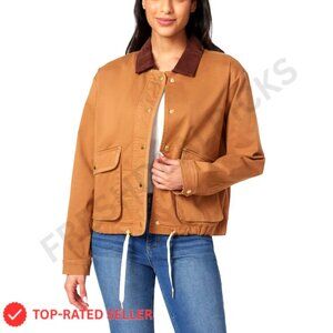 Relaxed Stretch Canvas Barn Jacket Classic Casual Oversized Y2K Chic